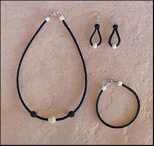 Necklace, Earrings & Bracelet